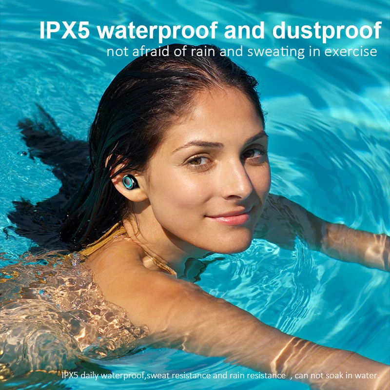 Bluetooth наушники Беспроводные Blutooth TWS гарнитура Hands Free Кровавые спортивные