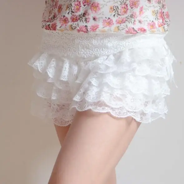Женские сексуальные кружевные шорты с эластичной резинкой на талии милые в