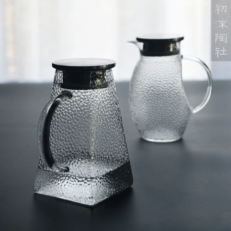 

★of the cold water hammer manually heat-resistant glass eye grain cooler large-capacity glass flower pot kettle
