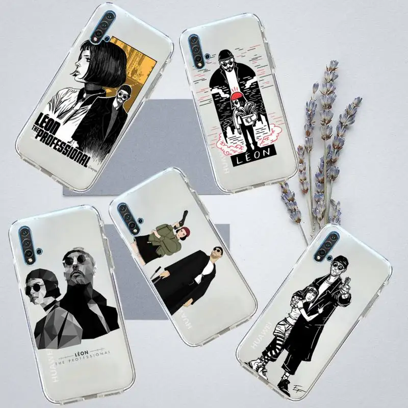 

Killer Leon famous movie Phone Case Transparent for Huawei honor P mate 40 20 30 10 50 i 9 x mate pro lite 8a