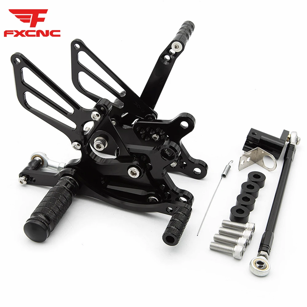 

For Honda CBR954RR CBR929RR 2000-2003 Aluminum Adjustable Motorcycle Rearset Footrest Footpeg Rear Set Footrest Pedal Foot peg