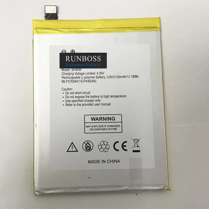 Runboss 3100 мАч для Qilive MLP376584 1ICP4/65/84 батарея сотового телефона