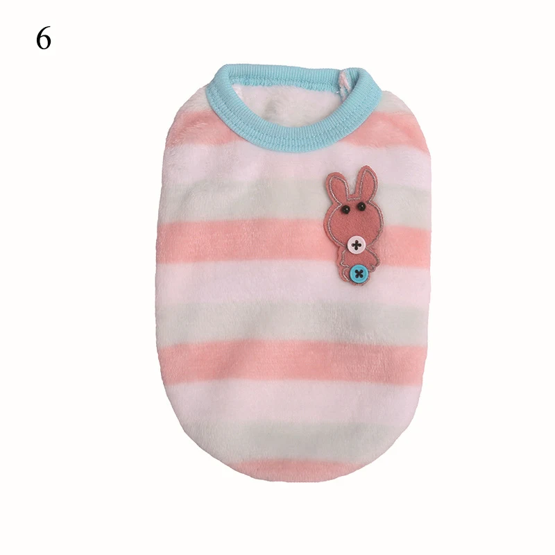 Зимняя одежда для домашних питомцев прочная теплая собак жилет щенков в полоску