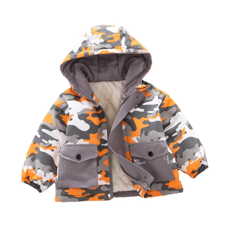 

New Winter Fashion Baby Girls Clothes Cute Children Thick Hooded Jacket Toddler Casual Costume Infant Boys Coat Kids Sportswear