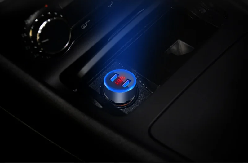 USB телефон двойной порт зарядки автомобиля Chargeur для solaris suzuki sx4 nissan x-trail t31 ford focus honda civic 2006-2011