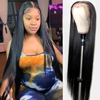 Парики из человеческих волос на сетке спереди для женщин, парики из малайзийских прямых неповрежденных человеческих волос, парики с застежкой 4x4 5x5, парики 13x4 13x 6, парик на сетке спереди