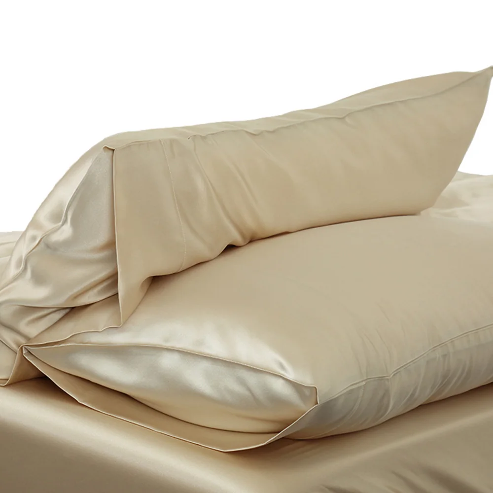 

High Standard Pure Satin Silk Soft Pillowcase Cover Chair Seat Bedding pillow Cover Square Pillow Cases Bed Linings