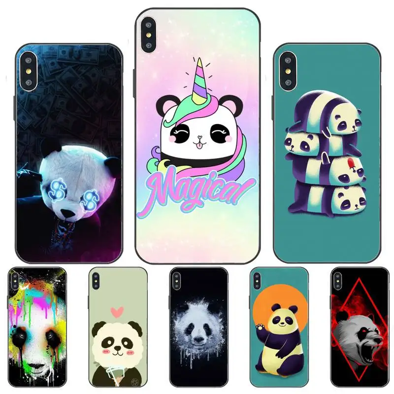 

Cute Cartoon Panda Phone Case For Huawei nove 2i 3i E 4 5 6 7 Pro Se Y5 Y6 Y7 Y8 Y9 Prime 2018 2019 Cover Fundas