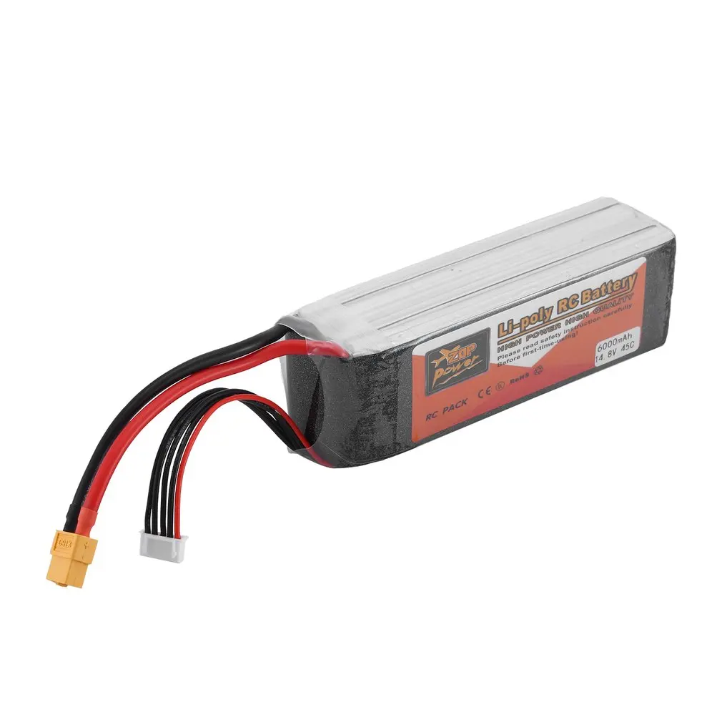 

XT60 Durable Battery 6000mAh 14.8V 45C Plug Energy Saving Stable And Lasting Battery
