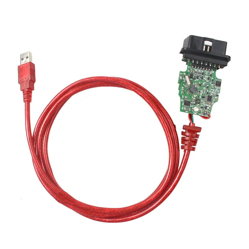 Renolink OBD2 ECU программист V1.52 CD Программное обеспечение ключ кодирования UCH соответствие приборной панели кодирование ECU сброс функции - Цвет: Red