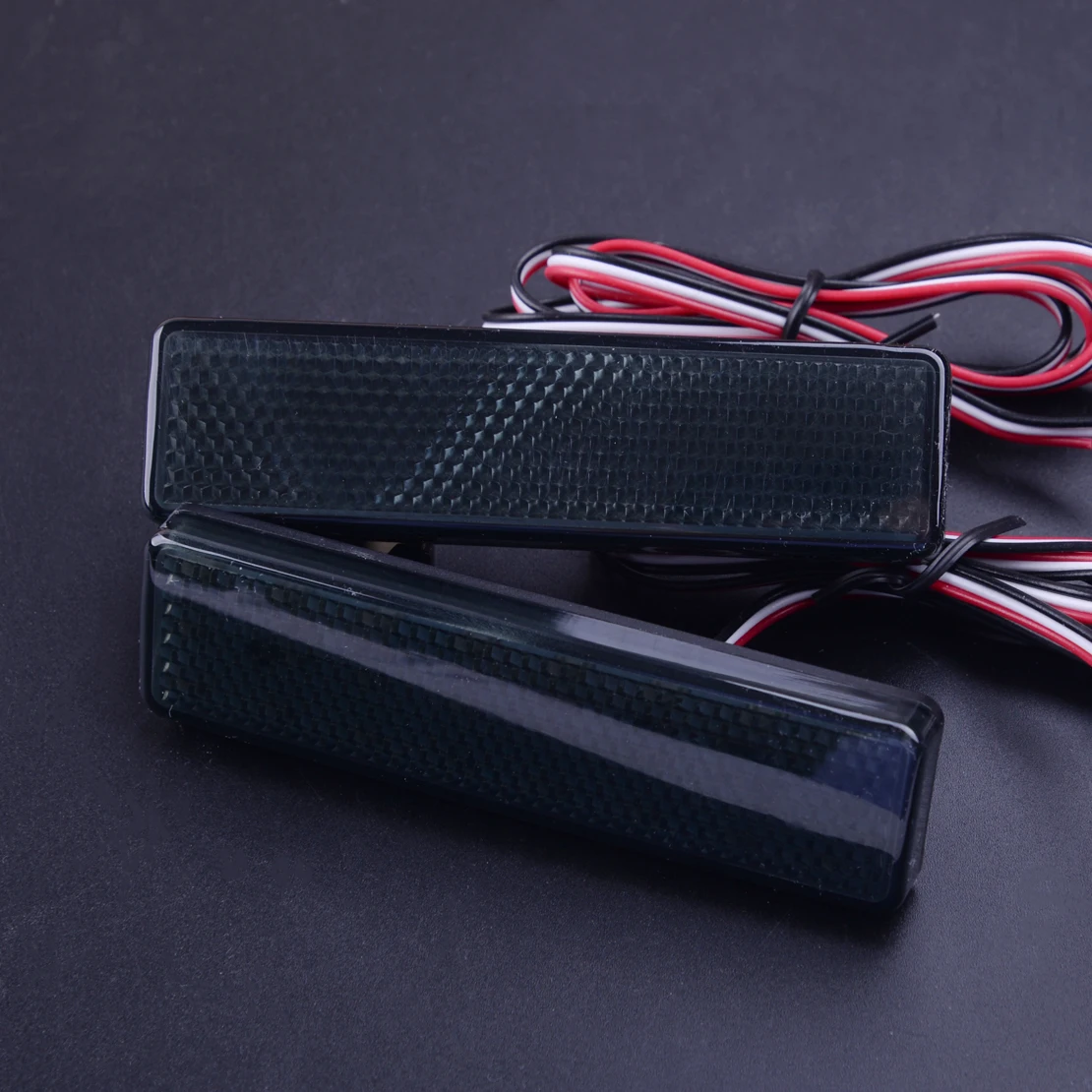 Светодиодный задний бампер 2 шт. 12 В отражатель стоп светильник черные линзы
