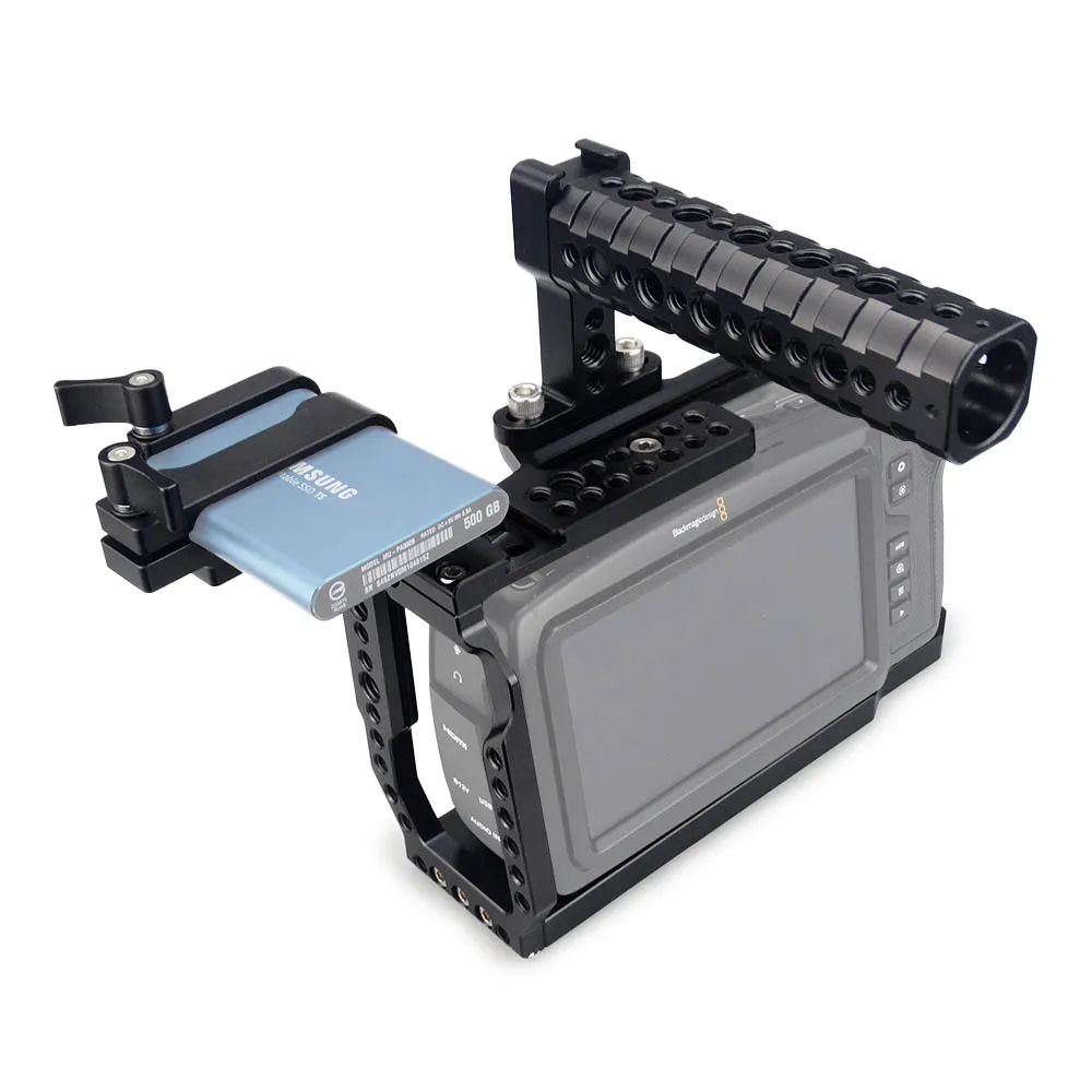 MAGICRIG BMPCC 4K /6K клетка для камеры с верхней ручкой + T5 SSD держатель Blackmagic Pocket Cinema Camera
