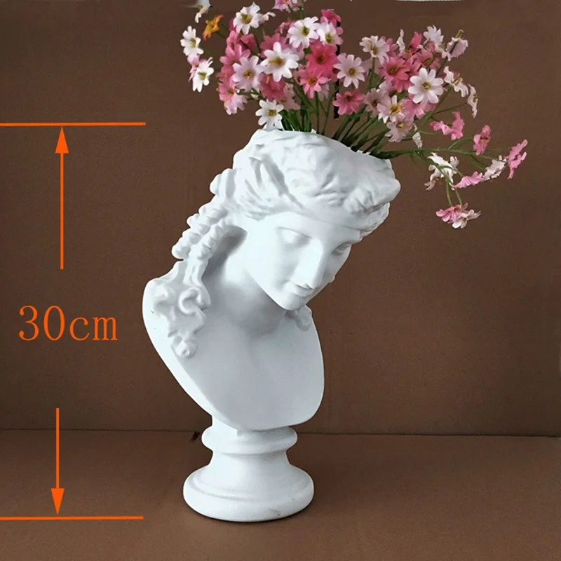 

David Indoor Vase Abstract Art Flower Vase Arrangement Container Home Living Room Decor Crafts Vase Planting Machine