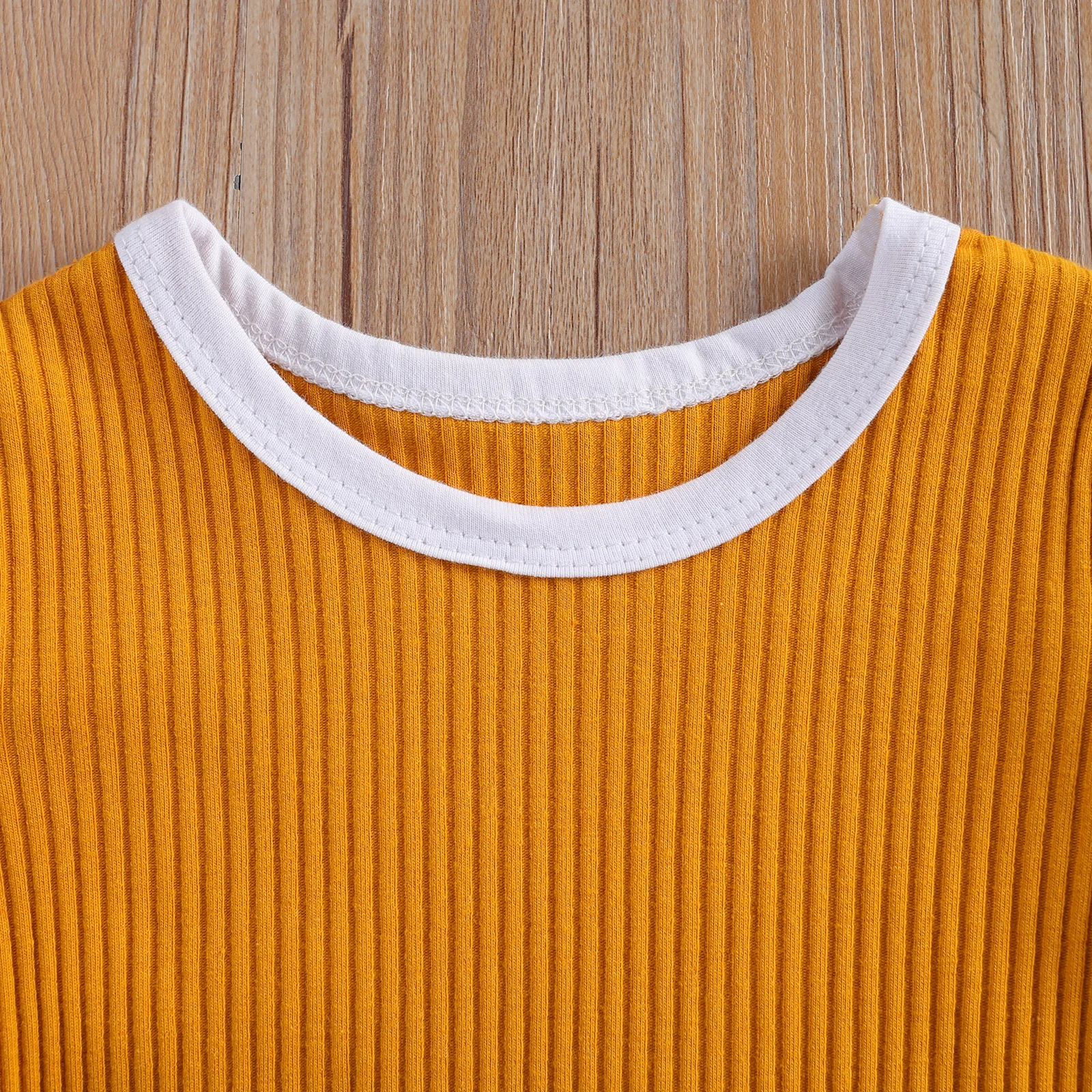 

Lovely Infant Kids Girls Clothes Sets 0-3Y Solid Knit Short Sleeve Pullover T Shirts Tops Shorts 2pcs 6M-3Years