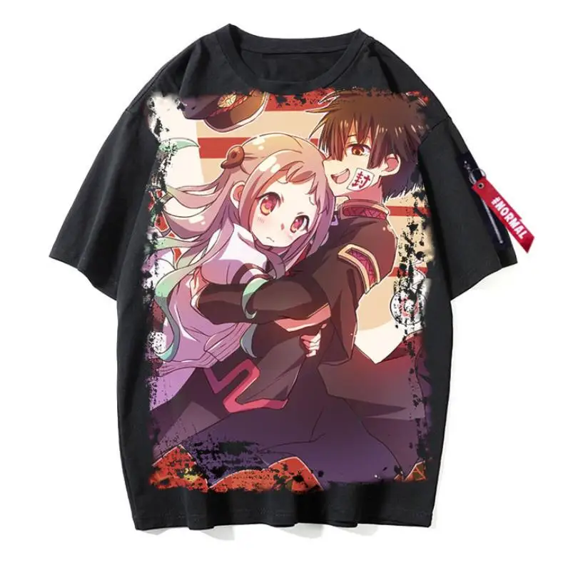 

Летняя Повседневная футболка с коротким рукавом и японским отбеливателем, универсальный топ с круглым вырезом для косплея, новые модные ру...