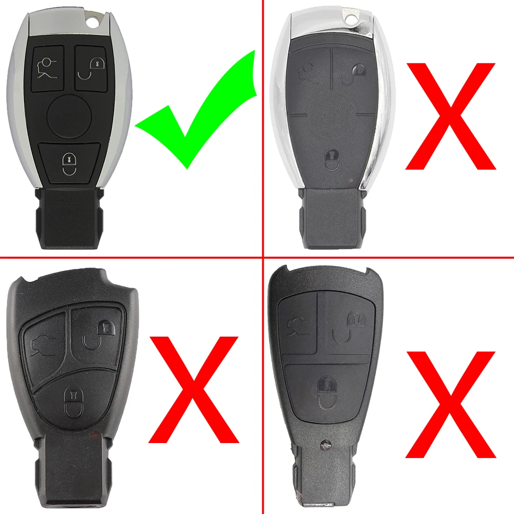 WhatsKey 3 кнопки дистанционного ключа автомобиля оболочка Брелок чехол для Mercedes Benz A B C E S класс W203 W204 W205 W210 W211 W212 W221 W222
