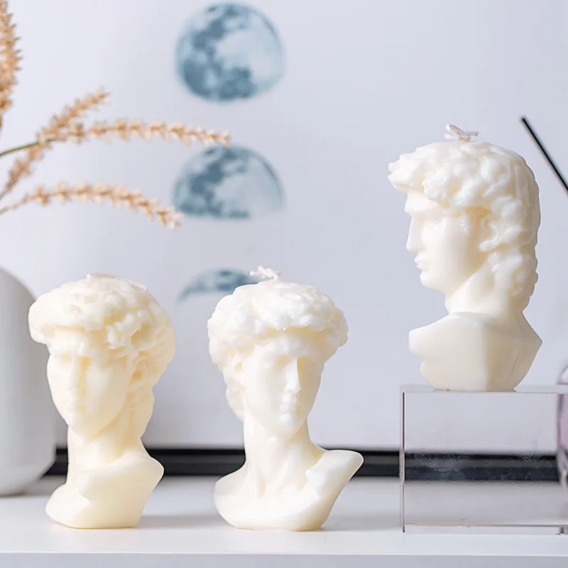 Современные ароматические свечи для украшения дома статуя Давида из греческого