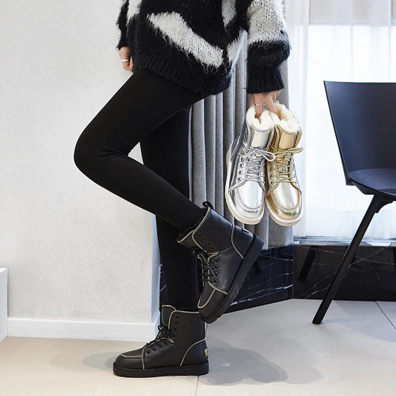 

Snow Boots Women's Flat Shoes Woman Winter 2020 Ankle Boots for Women Fashion Platforms Woman Booties Boot Female Shoes Ladies