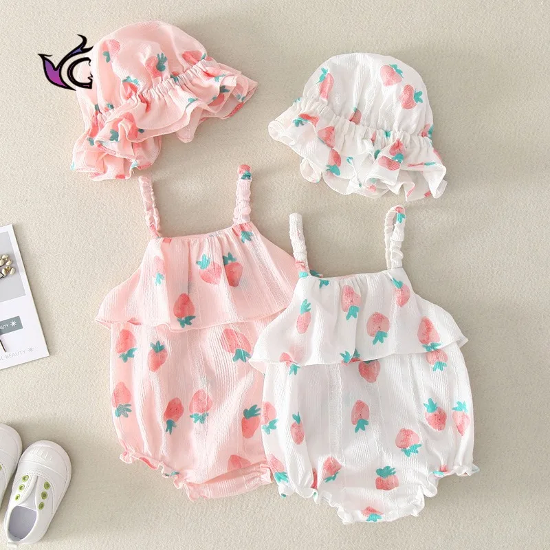 

YG brand baby clothes baby girl Summer Triangle Princess sling climbing clothes baby one piece dress bag fart clothes