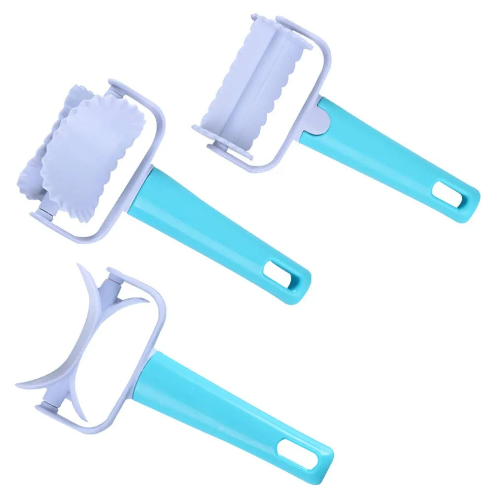 

3pc Rolling Angel Biscuit Cookies Cutter Mold Maker Cake DIY Decorating Gun Kitchen Baking Mould Decorating Stamp Tools #Y2