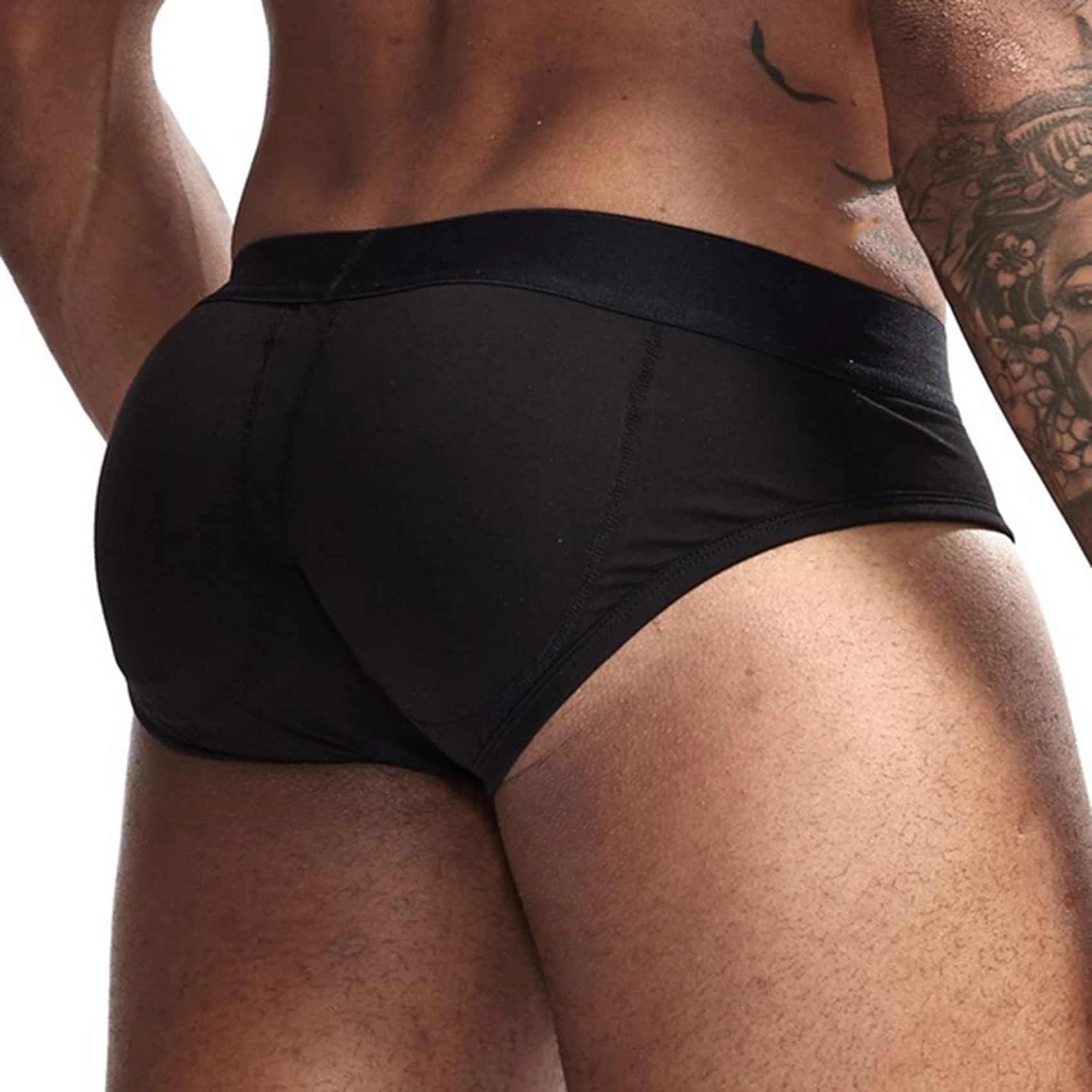 

Men's Padded Boxer Brief Quality Underwear Butt Enhancer Removable Padding For Rear Enhancement