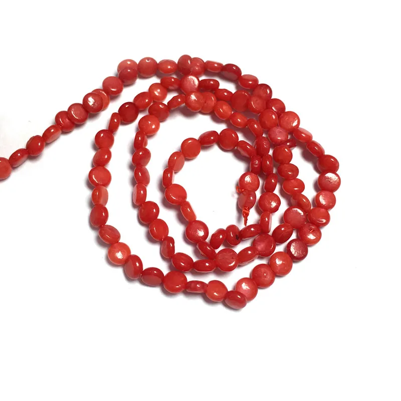 Круглые бусины кораллового цвета свободные разделители для самостоятельного