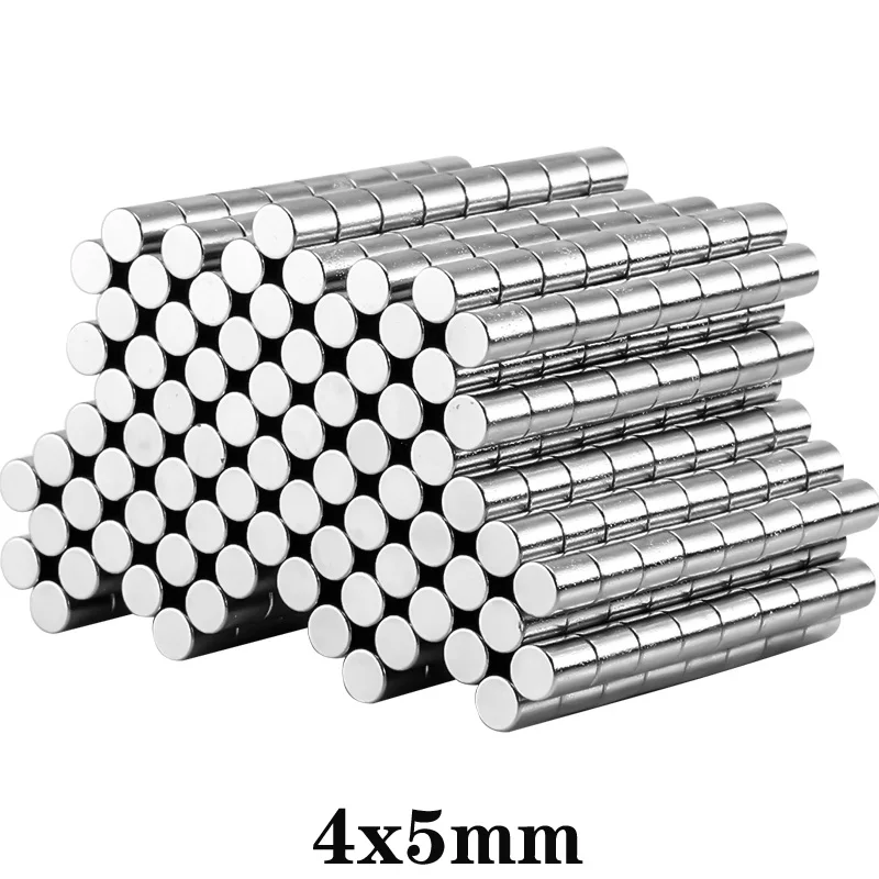 

20~2000pcs 4x5 mm Powerful Magnets disc 4mmx5mm Permanent Small Round Magnet 4x5mm Fridge Neodymium Magnet Super Strong 4*5 mm