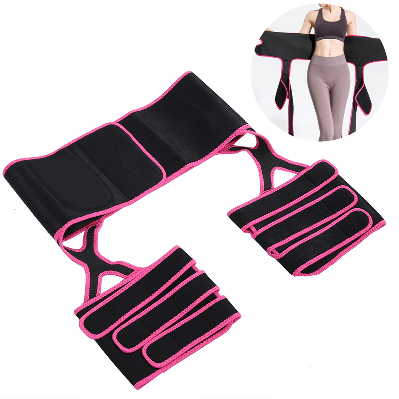 3 в 1 талии тренер для снятия бедра Корректирующее утягивающее белье тонкий Body Shaper