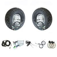 15 dual drive tyres off road electric scooter 15 inch double engine bicycle 24v 36v 48v 1000w 8000w 500w 350w hub motor kit