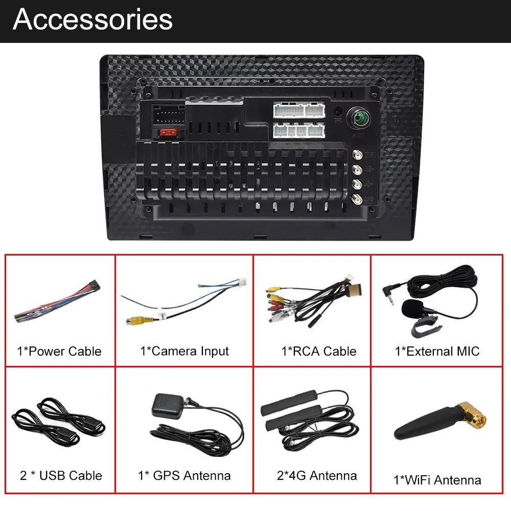

Car Multimedia Video Player Android 10.0 Auto MP5 Player 6+128G 9 inch Screen Stereo Music Radio Bluetooth GPS Navigation