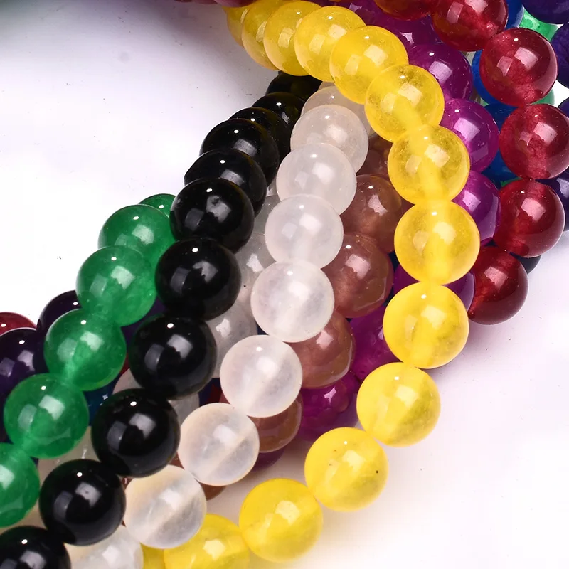 Бусины из натуральной яшмы 10 цветов круглые бусины россыпью 6/8/10 мм|Бусины| |