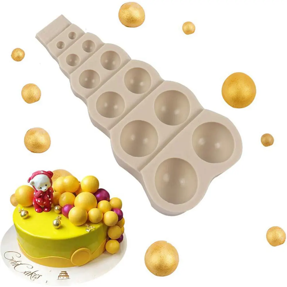 

Silicone Cake Model Half Sphere Silicone Soap Molds Pudding Jelly Chocolate Fudge Mold Cake Decorating Tools Round Baking Mould