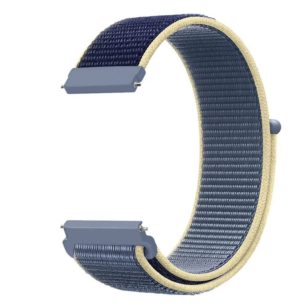 Alaskan Blue Нейлоновый спортивный ремешок для часов Huami Amazfit Bip на липучке для Amazfit GTR 47 мм 42 мм Amazfit GTS Ремешки для наручных часов 20 22 мм - Цвет ремешка: Alaskan Blue
