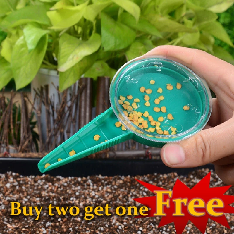 

Plant Seed Sower Adjustable Garden Planter Seed Dispenser Sower Hand Held Flower Grass Plant Seeder Dial Disseminator Gardening