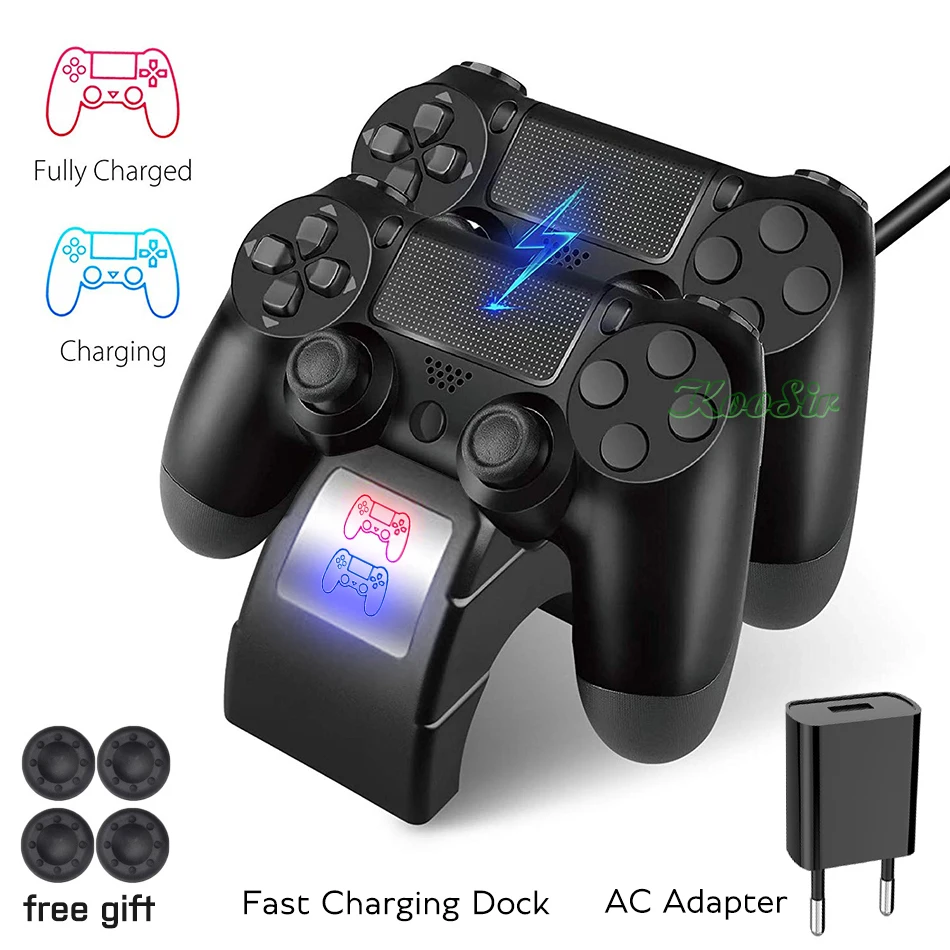 PS4/Slim/Pro контроллер зарядное устройство с адаптером переменного тока PS 4 зарядная