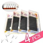 Ресницы LAKANAKU YY-образные для наращивания, бразильские индивидуальные объемные Y-образные для макияжа, 0,07 C d Curl, 8-15 мм