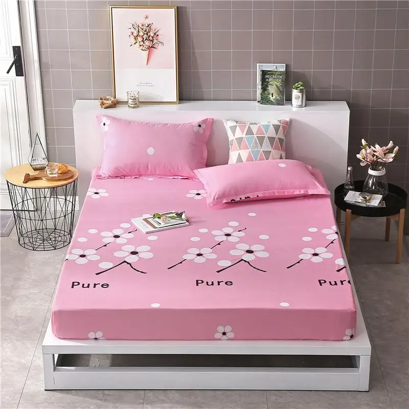 Простыня наматрасник с резиновой резинкой одиночная двойная полноразмерная