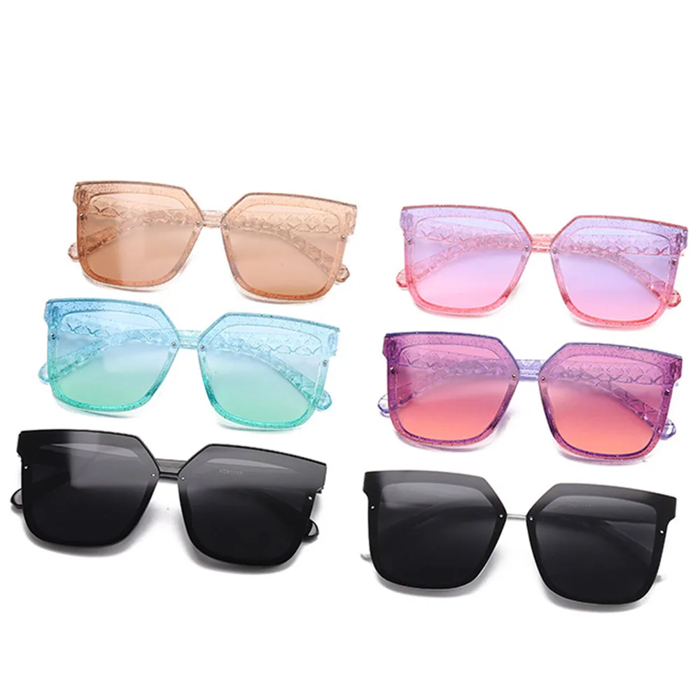 

UEESHOP Oversized Shades Sunglasses Women Pink Fashion Square Glasses Big Frame Sun Glasses Female Vintage Retro Unisex Oculos F