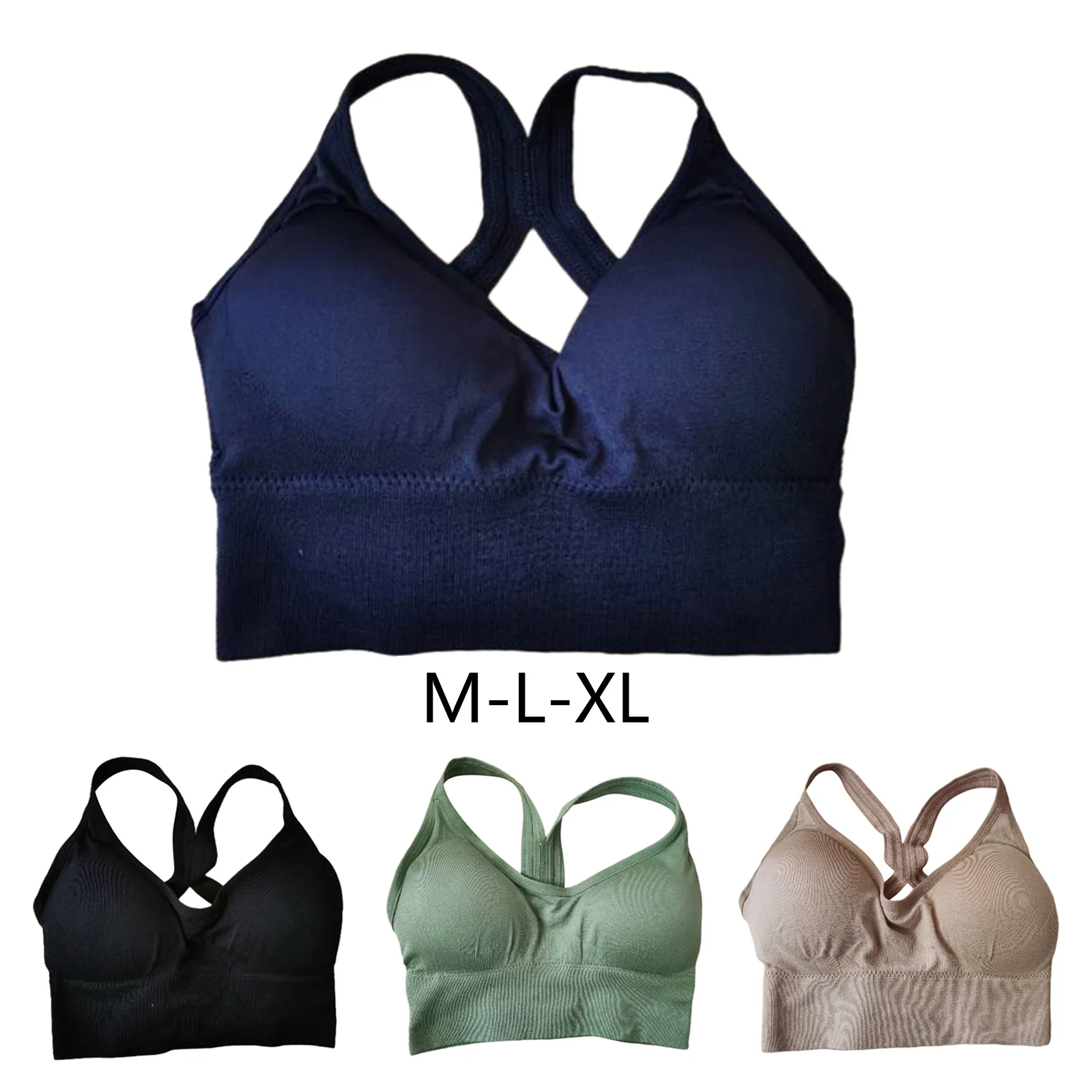 

Womens Shock Absorber Comfy Sports Bra Fitness Stretch Workout Crop Top Underwear Gymwear Activewear Push Up Bra