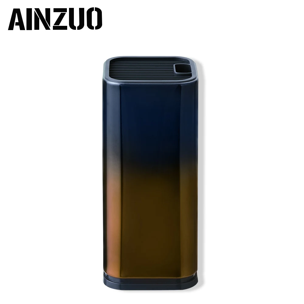 AINZUO 8 дюймов держатель для ножей градиентный красный и черный Держатель ножей большая емкость подставка для ножей нержавеющая сталь+ PP Держатель ножей - Цвет: Blue and Yellow