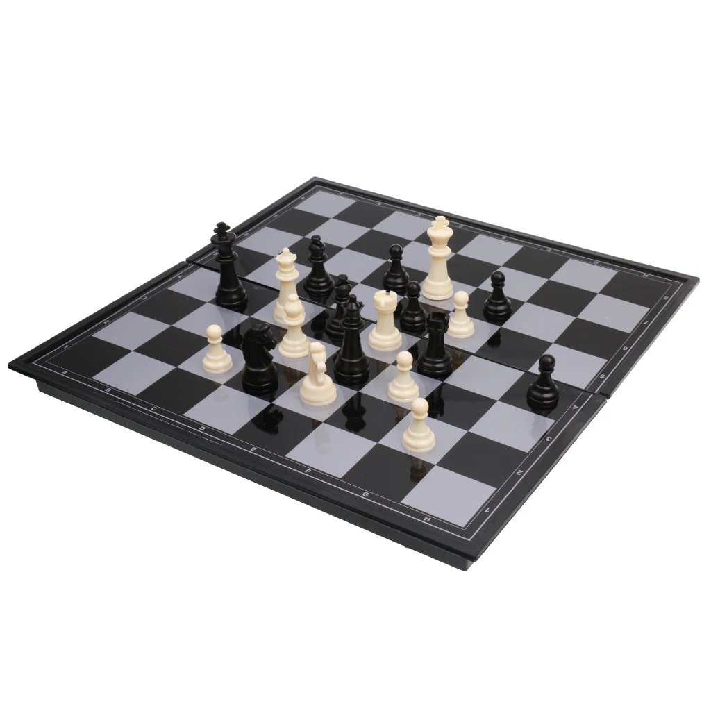 

Traditional Magnetic Folding CHESS BOARD GAME Set 32 Pcs Fun Party Favor L