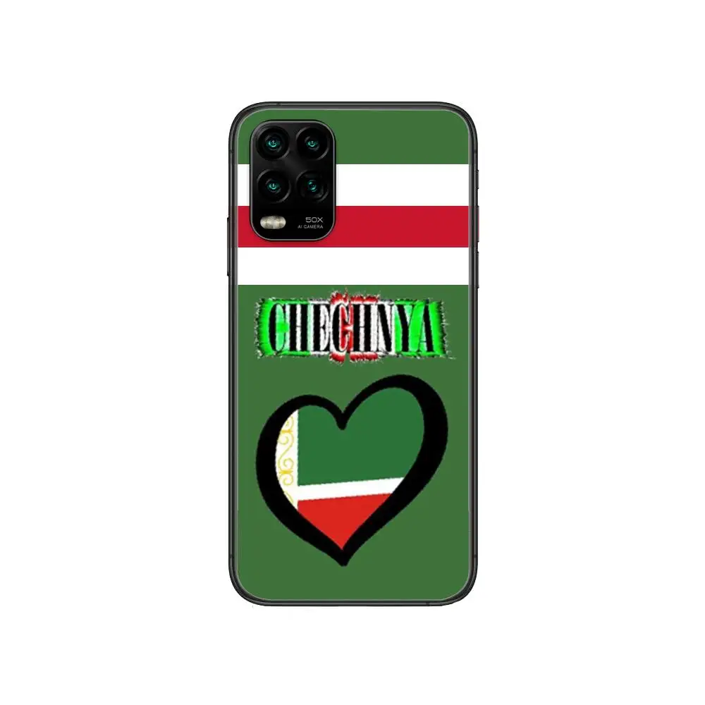 

Chechen National Flag style Phone Case For XiaoMi Redmi 11lite ultra 9 8A 7A 6 A Pro T 5G K40 Anime Black Cover Silicone Back Pr