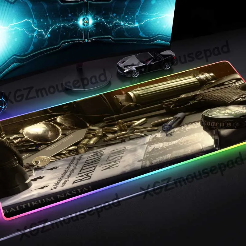 

Коврик для мыши XGZ, большой, RGB, резиновый, нескользящий