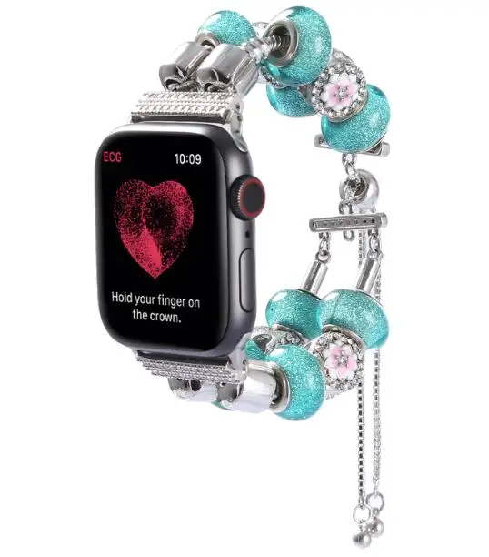 Ремешок ручной работы для apple watch series 1 2 3 4 драгоценный камень агат наручный ремешок для iwatch 38 мм 42 мм 40 мм 44 мм - Цвет ремешка: 9