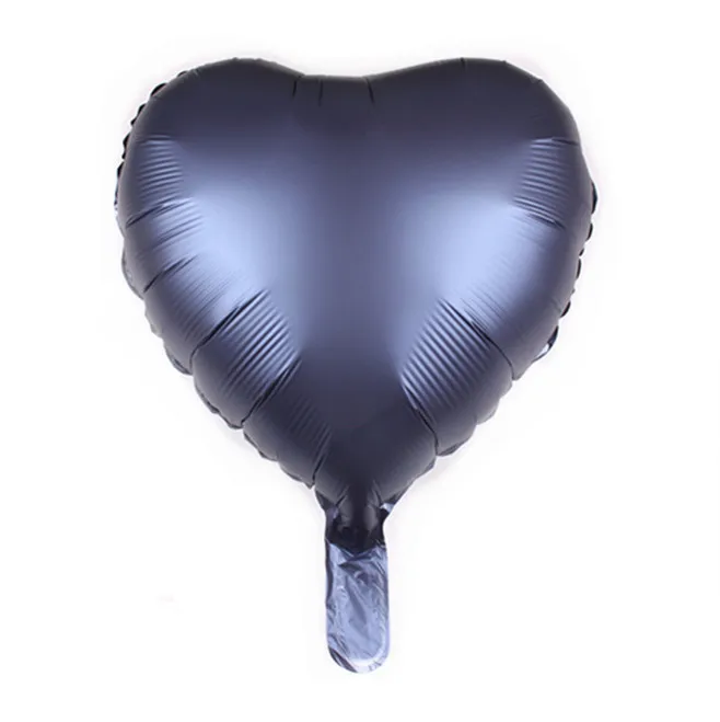 blue heart 10 шт. 18 дюймов металлический шар с сердечками из фольги 12 дюймов мульти латексный гелиевый металлический шар на день рождения Свадебные украшения - Цвет: blue heart