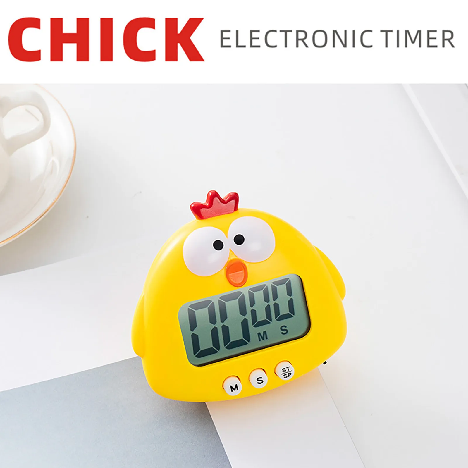 

Cartoon Electronic Timer Kitchen Timers Refrigerator Magnets Sticker