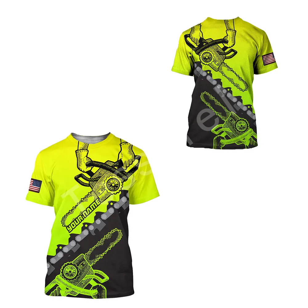 Футболка с 3D-принтом круглым вырезом и коротким рукавом в стиле Харадзюку -