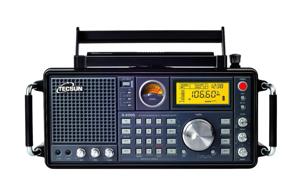Радиоприемник TECSUN S-2000 HAM любительский Двойное преобразование SSB PLL FM/MW/SW/LW/ Air Band |