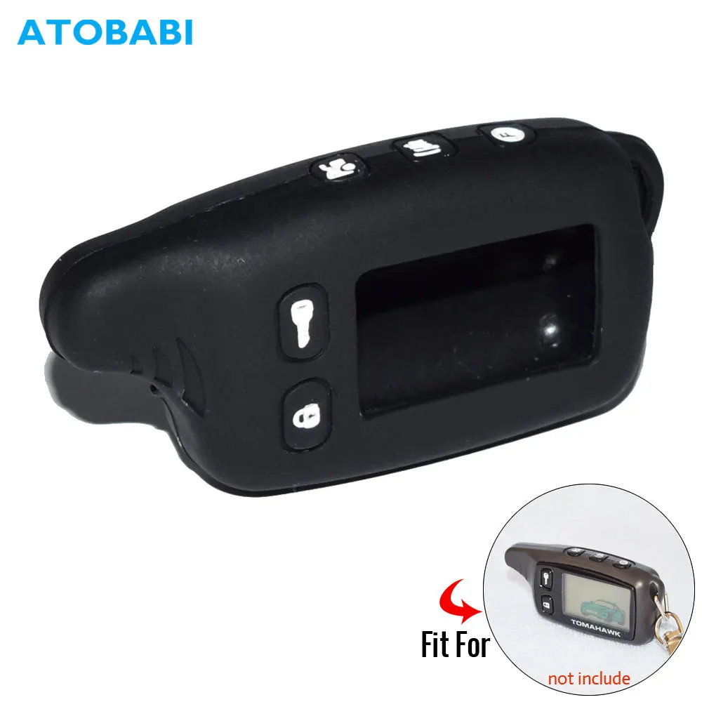TW9010 силиконовый чехол для ключей Tomahawk TW 9030 9010 9020 двухсторонняя Автомобильная сигнализация ЖК-дисплей пульт дистанционного управления брелок крышка передатчика