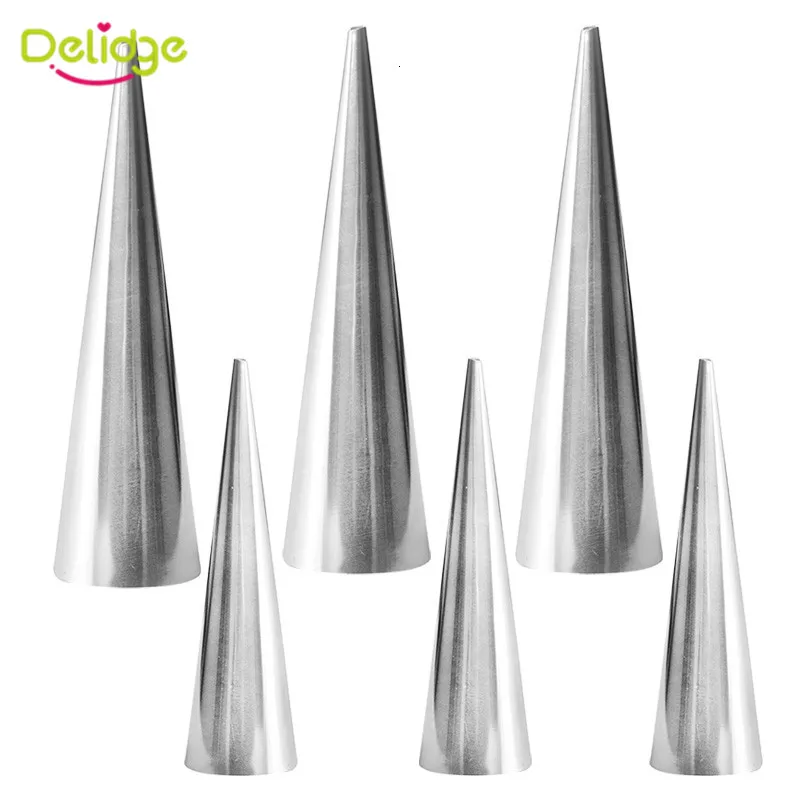 Delidge 3 шт./компл. Нержавеющая сталь для выпечки спиральных круассаны DIY рог формы для выпечки торта для сливочного масла конусы для шоколада